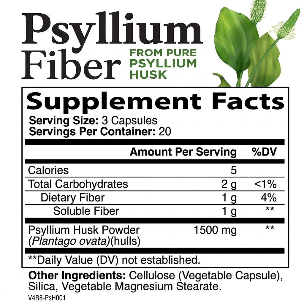Psyllium Husk Colon Cleanse Capsules